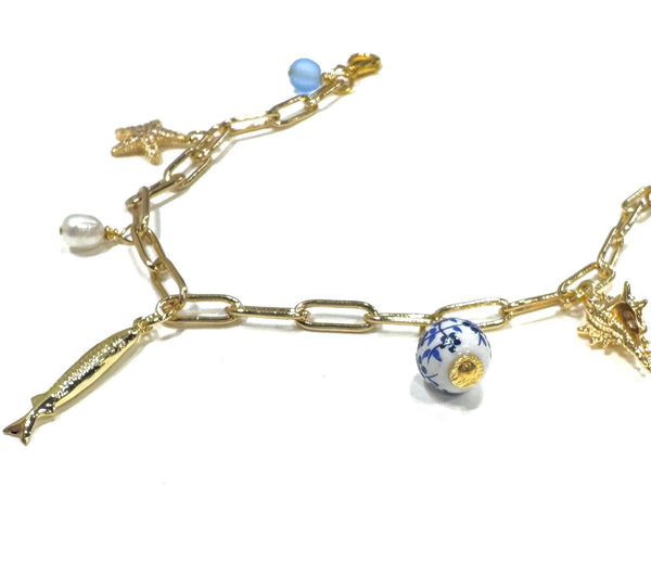 #60209 OCEAN BLUE CHARM BRACELET
