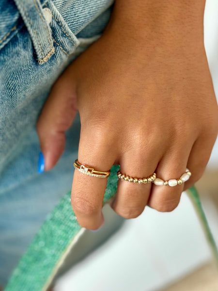 #9541 BOW/CZ DOUBLE RING