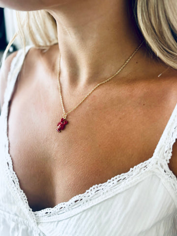 #80235 LOBSTER DROP NECKLACE
