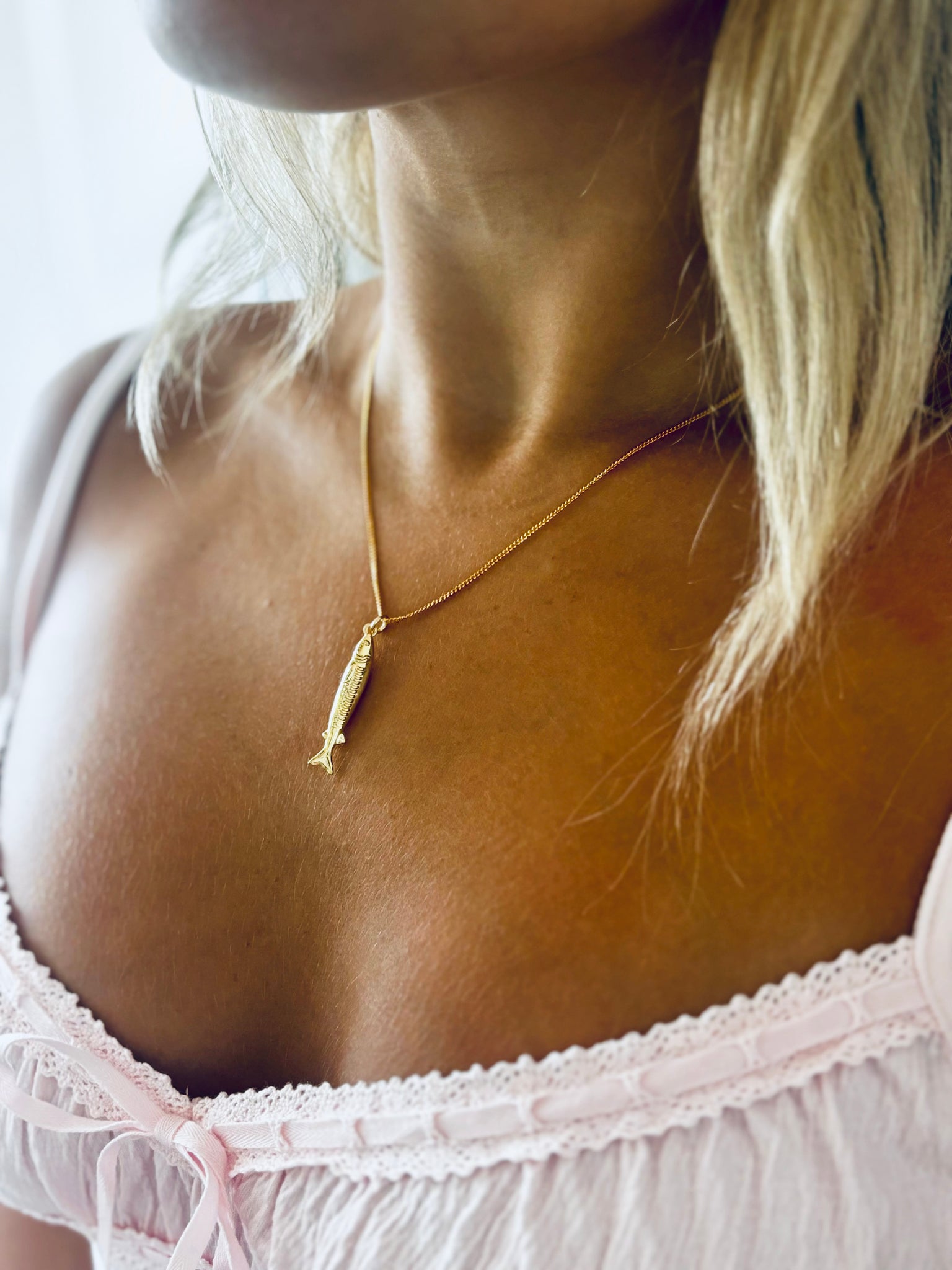 #80236 SARDINE DROP NECKLACE