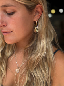 #2708 SUNFISH PEARL CLUSTER HUGGIE