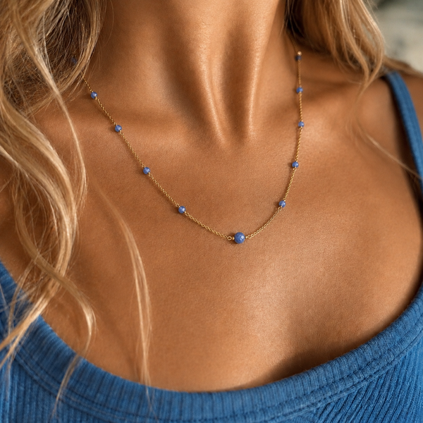 #80277 STONE STATION NECKLACE