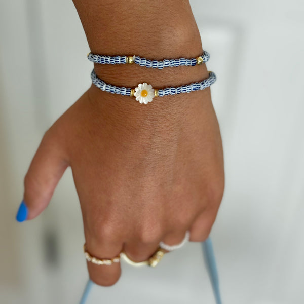 #60219 DAISY STRIPE STRETCH BRACELET