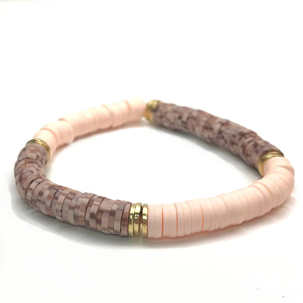 COLOR BLOCK HEISHI STRETCH BRACELET