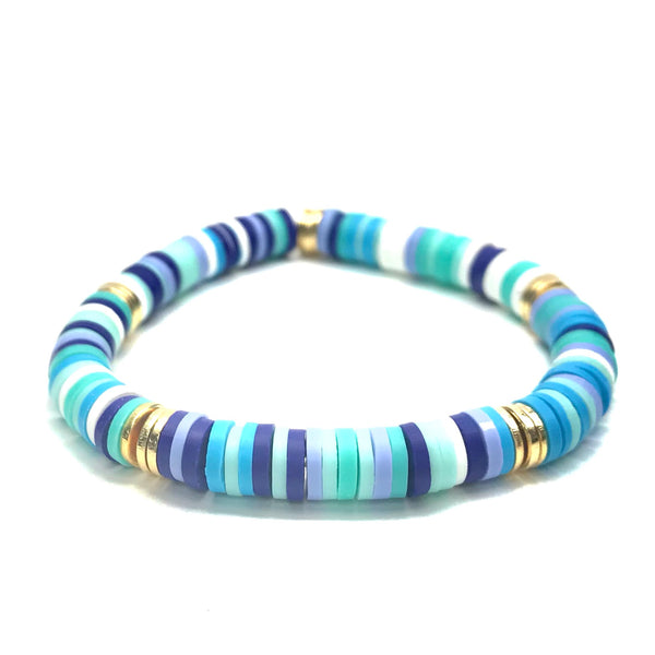 STRIPE HEISHI STRETCH BRACELET