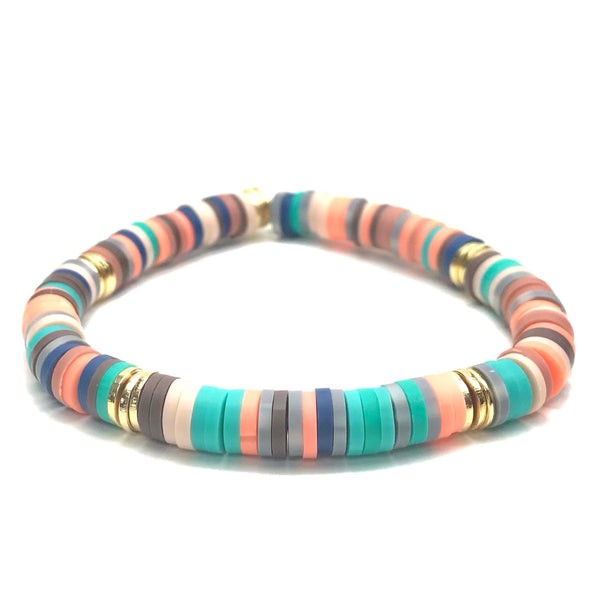 STRIPE HEISHI STRETCH BRACELET