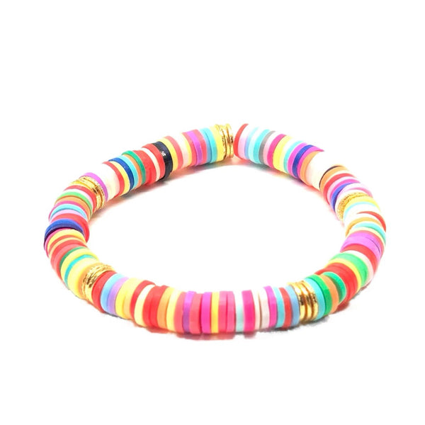 STRIPE HEISHI STRETCH BRACELET