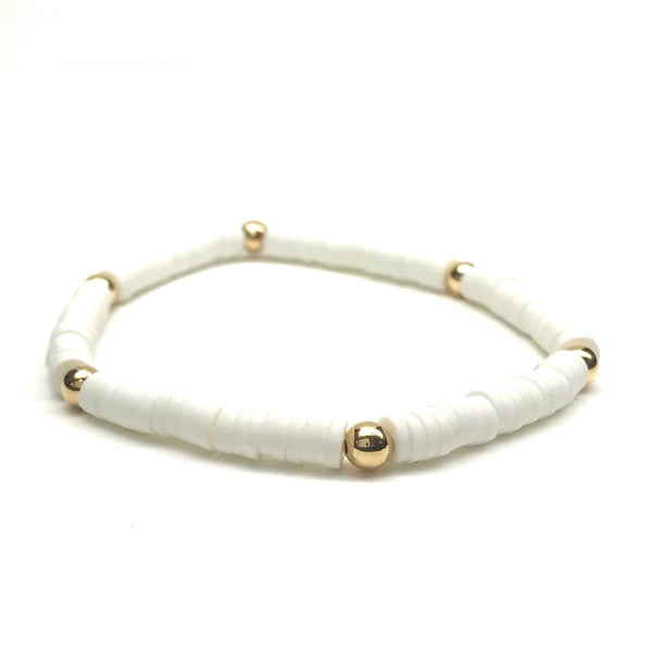 SMALL HEISHI STRETCH BRACELET