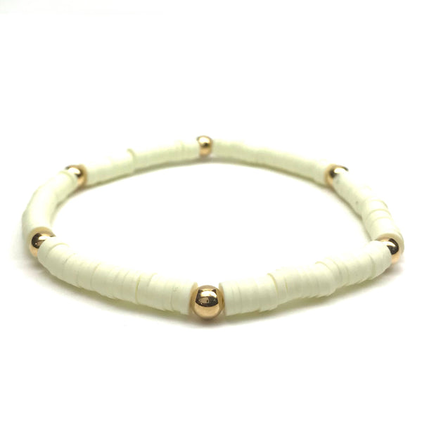 SMALL HEISHI STRETCH BRACELET