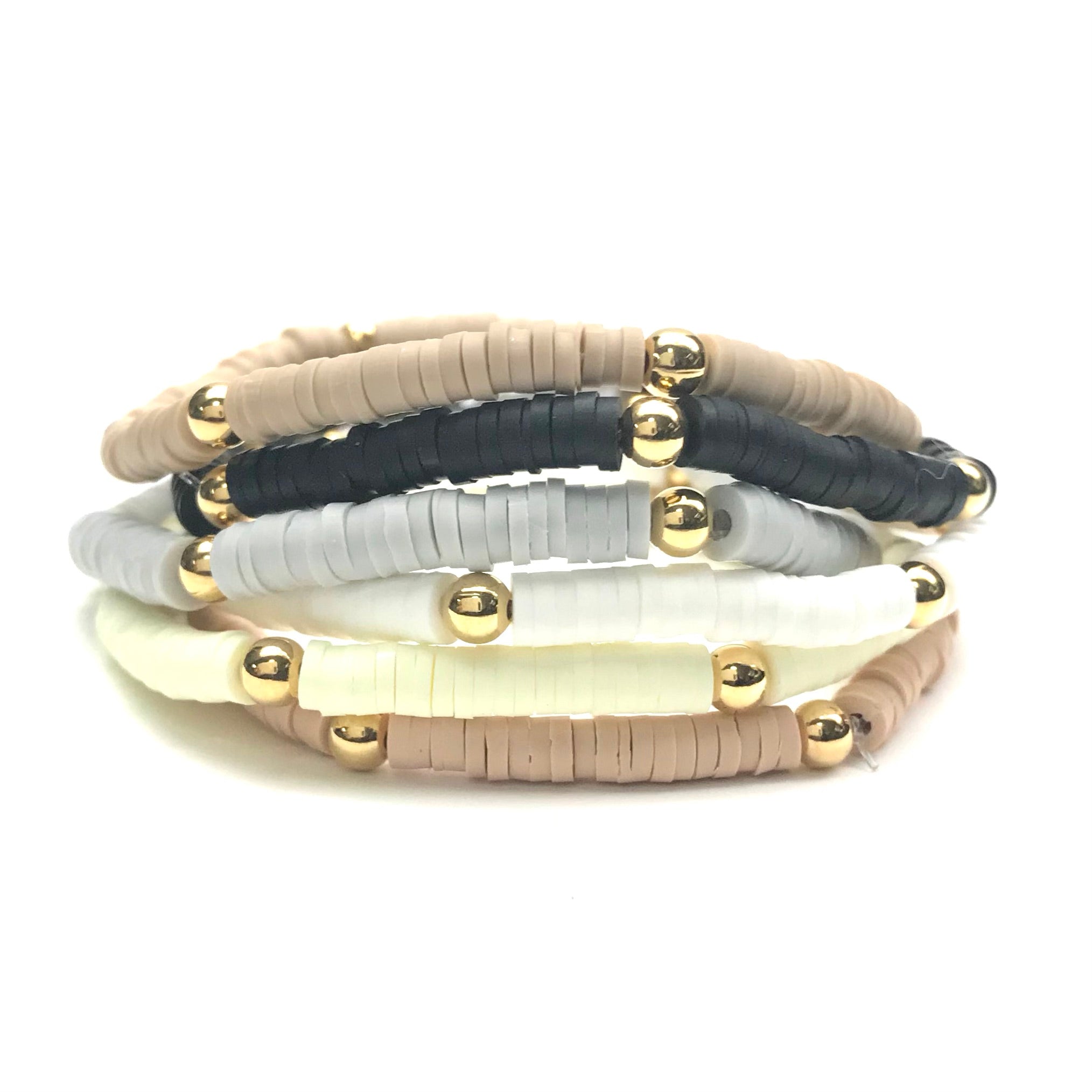 SMALL HEISHI STRETCH BRACELET