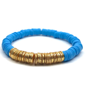 HEISHI GOLD BAR STRETCH BRACELET