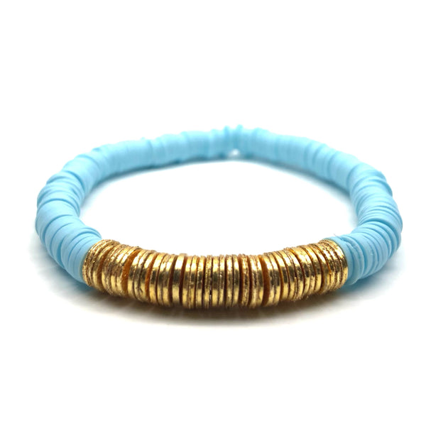 HEISHI GOLD BAR STRETCH BRACELET