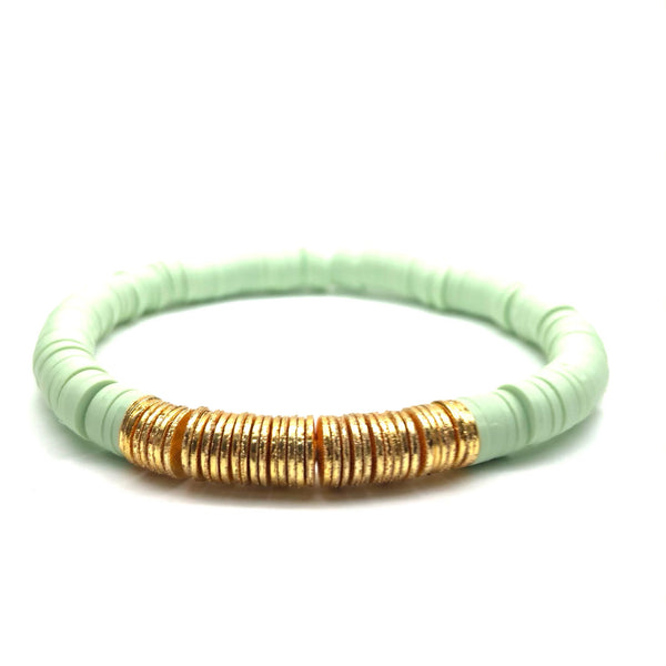 HEISHI GOLD BAR STRETCH BRACELET