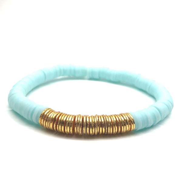 HEISHI GOLD BAR STRETCH BRACELET