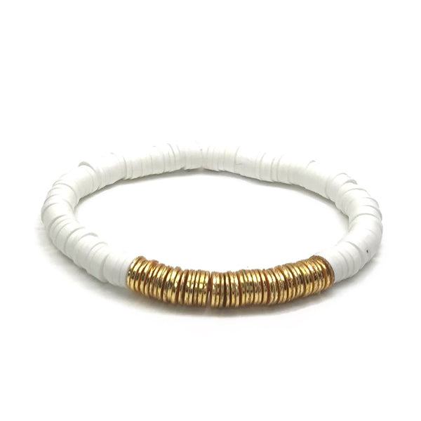 HEISHI GOLD BAR STRETCH BRACELET