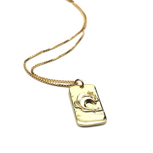 RECTANGLE WAVE NECKLACE