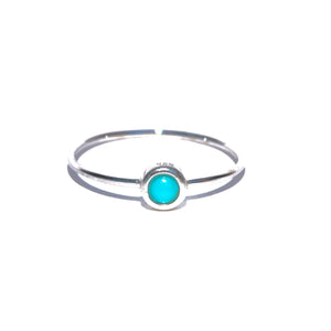 BEZEL SET STONE RING