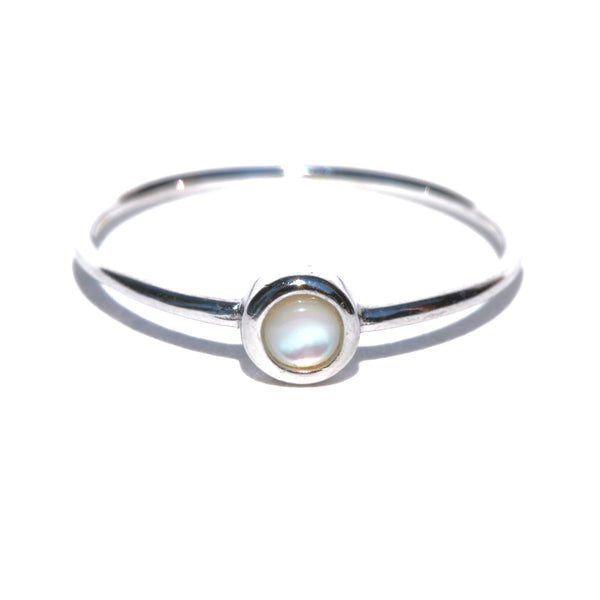 BEZEL SET STONE RING