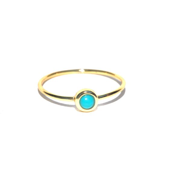 BEZEL SET STONE RING