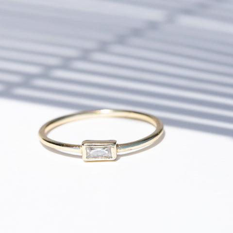 CZ RECTANGLE RING