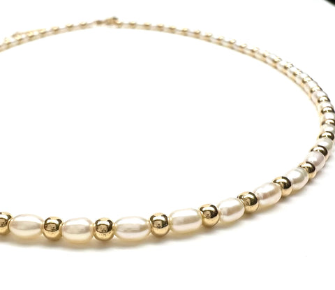 PEARL & BEAD NECKLACE