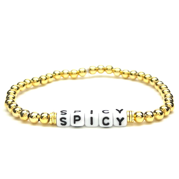 SASSY BEAD WORD BRACELET