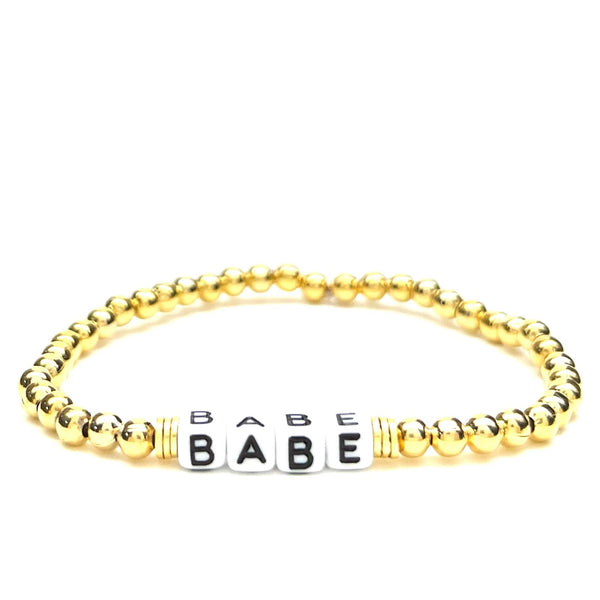 SASSY BEAD WORD BRACELET