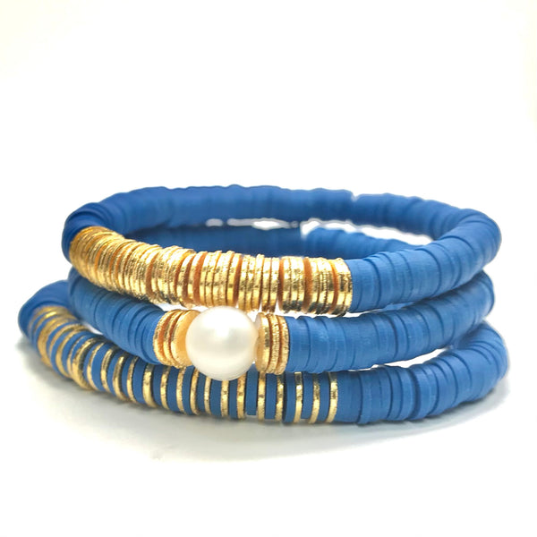 HEISHI GOLD BAR STRETCH BRACELET